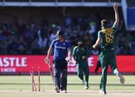 PORT ELIZABETH, SOUTH AFRICA - FEBRUARY 06: Morne Morkel of the Proteas claims the wicket of Ben Stokes of England during the 2nd Momentum ODI Series match between South Africa and England at St Georges Park on February 06, 2016 in Port Elizabeth, South Africa. (Photo by Richard Huggard/Gallo Images)